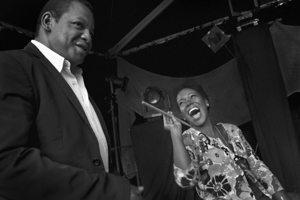 China Moses et Jean-Pierre Derouard RDV Erdre 2010.. China Moses, Jean-Pierre Derouard, RDV de l'Erdre, Rendez-vous de l'Erdre, Jazz.