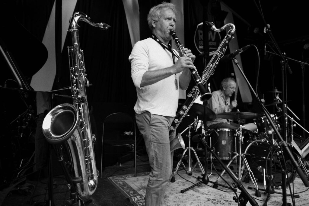 Laurent Dehors with Trio Grande & Mattew Bourne RDV Erdre 2014.. Laurent Dehors, RDV de l'Erdre 2014, Rendez-vous de l'Erdre, Jazz.