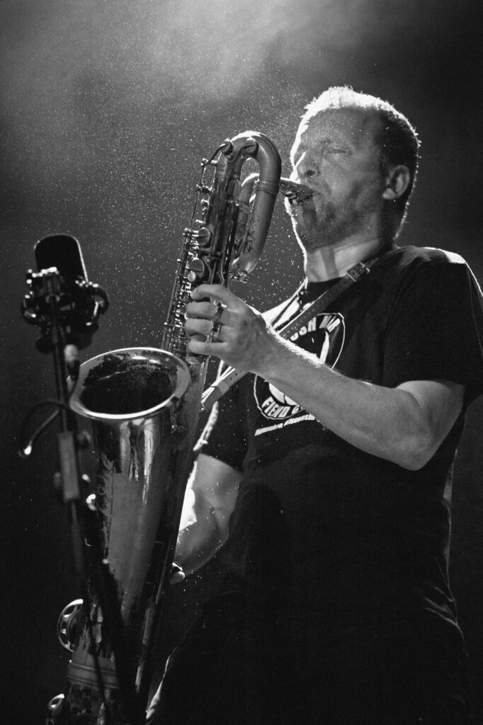 Mats Gustafsson with ZU Jazz à Luz Festival 2011.. Mats Gustafsson, Zu, Jazz à Luz, jazz.