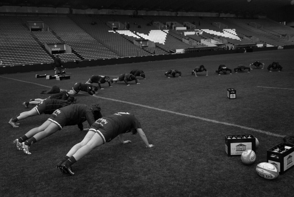 STADE CHABAN DELMAS - BORDEAUX - MATCH LIONNES STADE BORDELAIS CONTRE TARBES - 25 MARS 2018. Stade Chaban-Delmas, Rugby, Bordeaux, Rugby feminin, Female Rugby, Lionnes of Bordeaux, Les Lionnes de Bordeaux.