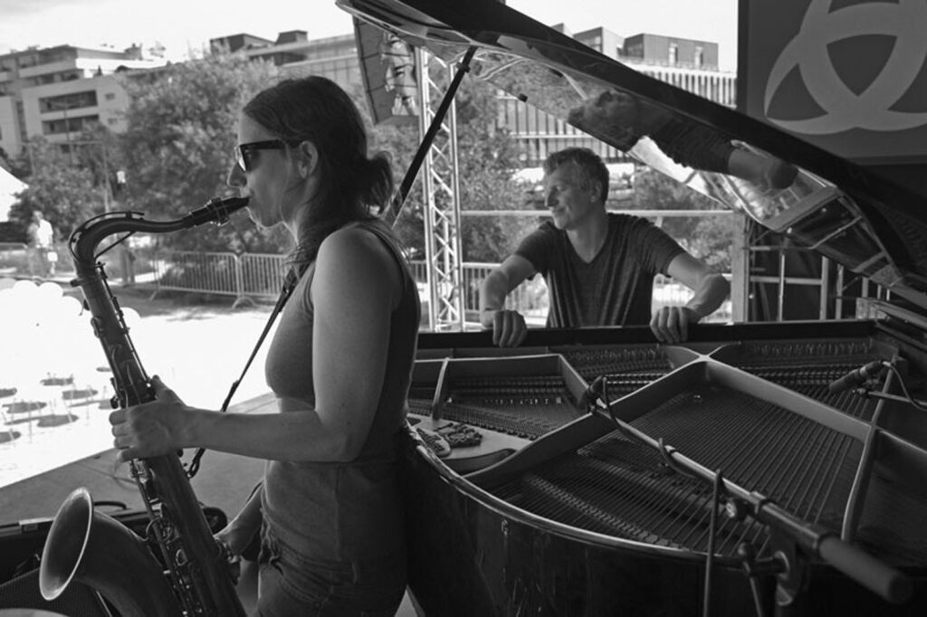 . Alexandra Grimal, Jozef Dumoulin, jazz at botanic 2014.