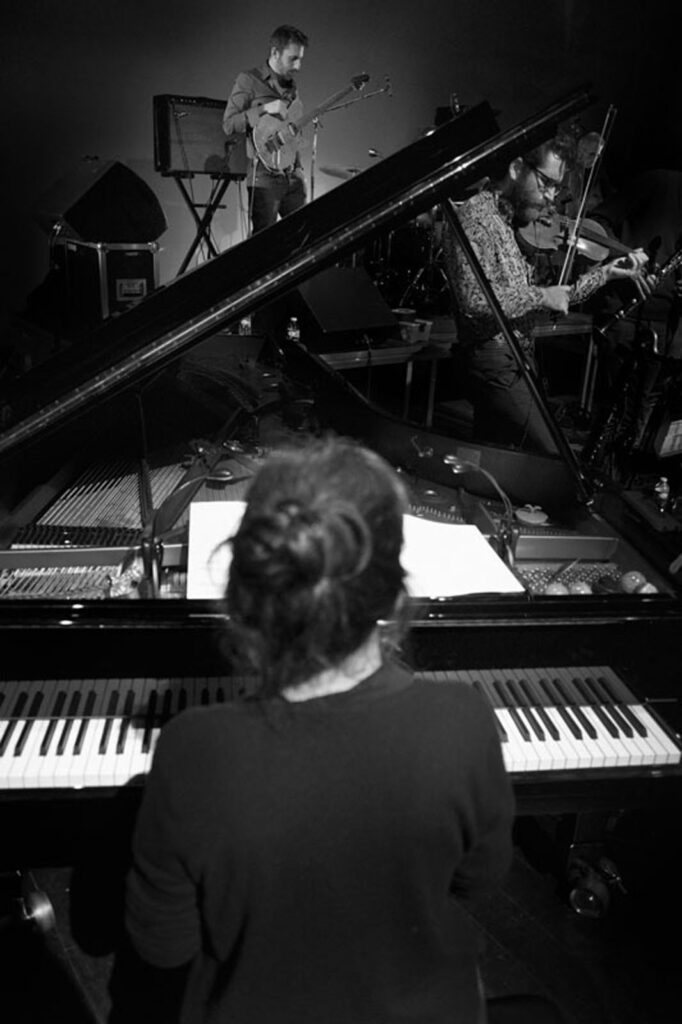 . Orchestre National de Jazz Olivier Benoit, Europa Paris, Olivier Benoit, Sophie Agnel, Théo Ceccaldi.